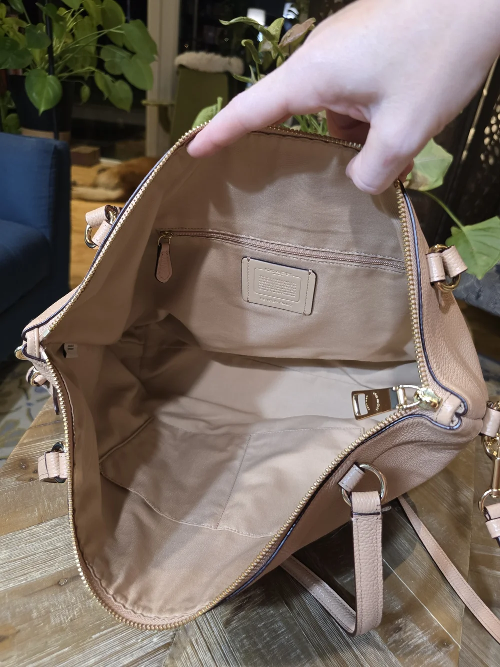 COACH Tyler Tote Bag in Pebbled Leather - Like New with COA!